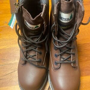 Men's Brown Boots Steel Toe NWOT